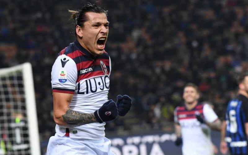Santander gol vs Inter Foto Bologna Twitter