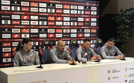 Sturaro, Sanabria, Radovanovic e Pezzella presentazione Genoa Twitter