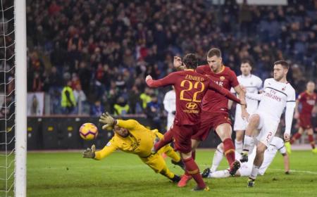 Zaniolo gol vs Milan Foto Roma Twitter