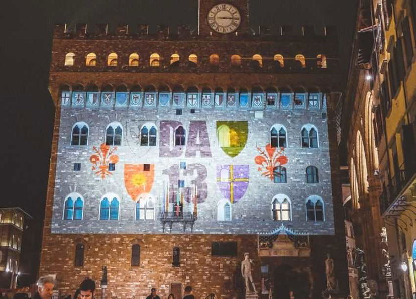 Firenze omaggia Astori: la sua fascia proiettata su Palazzo Vecchio preview
