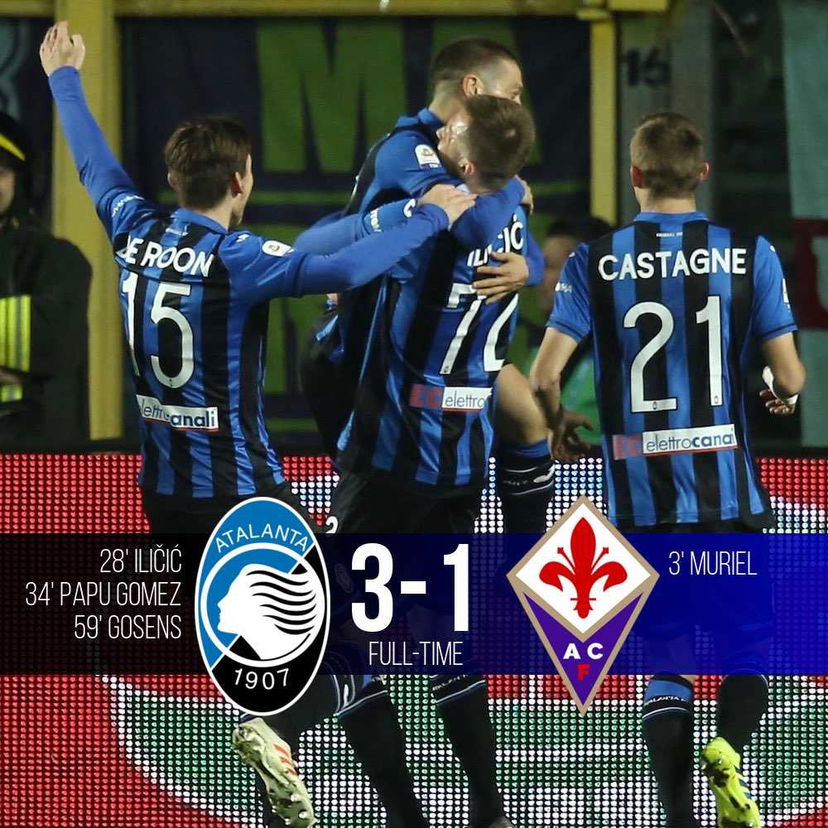 L’Atalanta cala il tris alla Fiorentina: decidono Ilicic, Gomez e Gosens preview