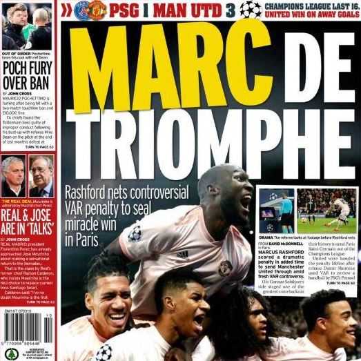 La stampa inglese celebra l’impresa United: “Miracolo a Parigi!” preview