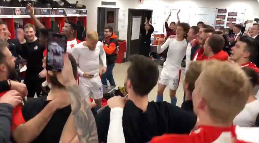 Slavia Praga ai quarti di Europa League: che festa nello spogliatoio! Il video preview