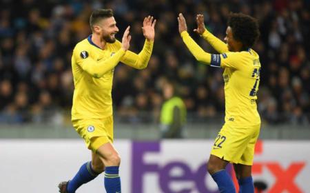 Giroud Willian Twitter uff Chelsea
