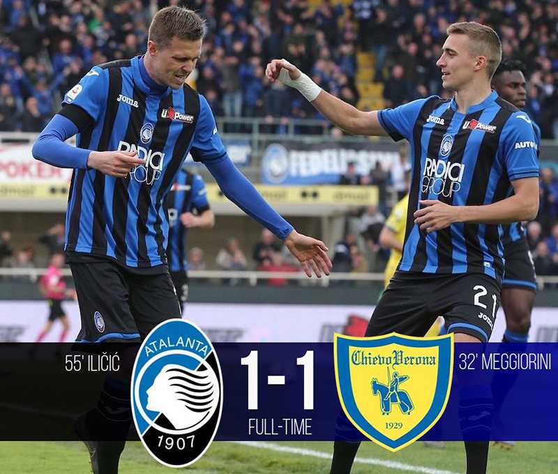 Ilicic risponde a Meggiorini: l’Atalanta rallenta la corsa all’Europa preview