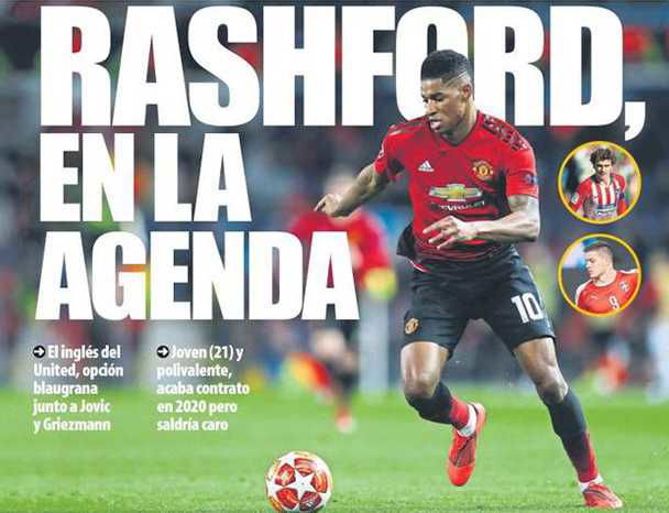 Dalla Spagna: “Rashford nell’agenda del Barcellona” preview