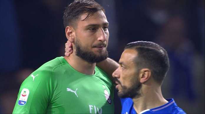 Quagliarella gesto nobile a Donnarumma: carezza dopo l’errore sul gol di Defrel preview
