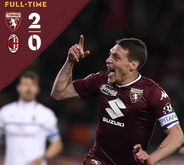 Sondaggio: Torino-Milan, solo il 30% aveva previsto la vittoria dei granata preview