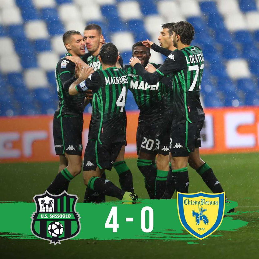 Sassuolo, poker al Chievo: doppietta di Demiral, Giaccherini sbaglia un rigore preview