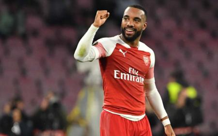 Lacazette Arsenal vs Napoli foto twitter Europa League