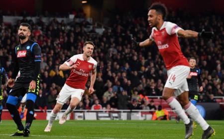 Ramsey Arsenal vs Napoli foto twitter Europa League