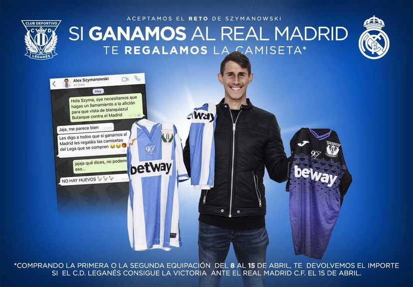 Il Leganes scommette con i propri tifosi: “Se battiamo il Real Madrid, vi regaliamo la maglia” preview