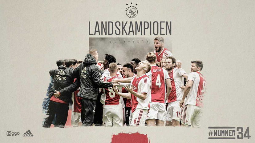 Eredivise: l’Ajax si laurea campione d’Olanda per la 34ª volta preview