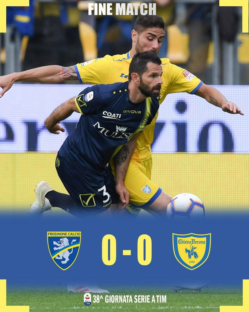 Pareggio a reti bianche tra Frosinone e Chievo preview
