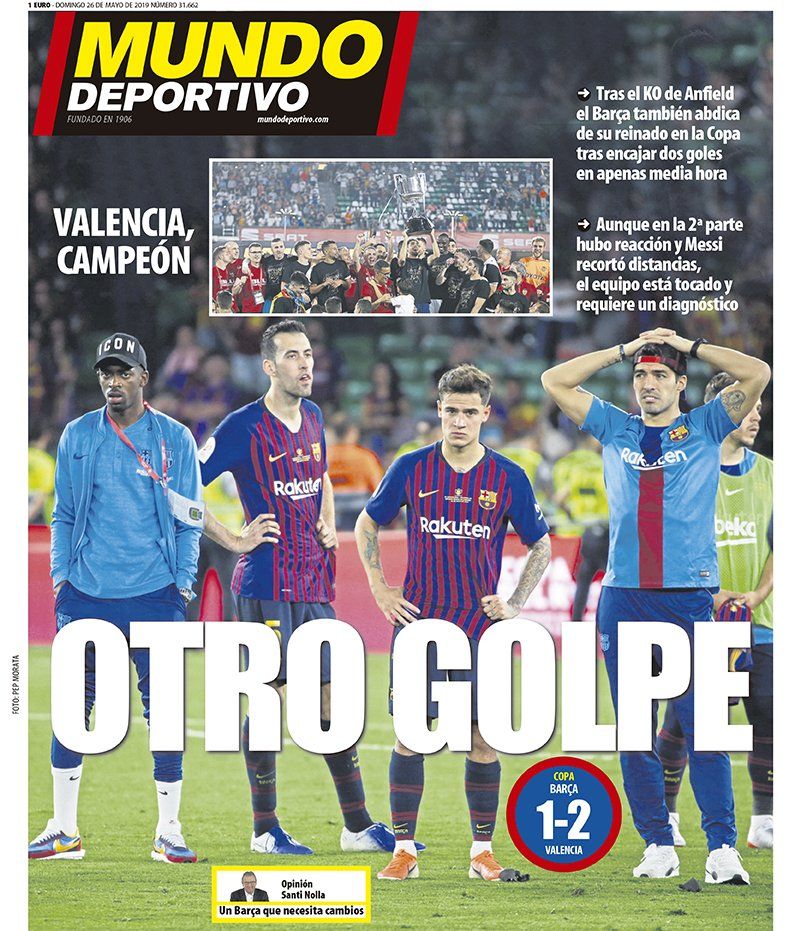 Mundo Deportivo: “Barcellona, un altro colpo. Ha bisogno di cambiamenti” preview