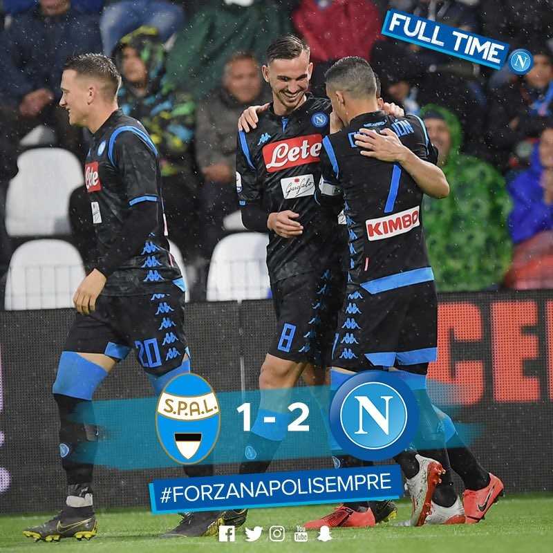 Mario Rui nel finale regala al Napoli una vittoria sulla Spal preview