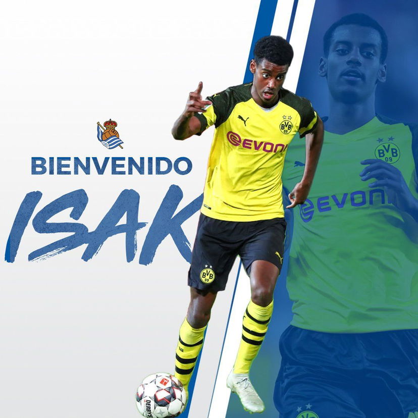 Ora è ufficiale: colpo Real Sociedad, dal Dortmund arriva Isak preview