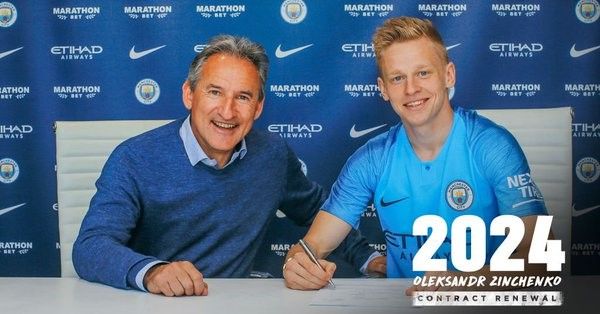 Ufficiale: Manchester City, Zinchenko rinnova fino al 2024 preview