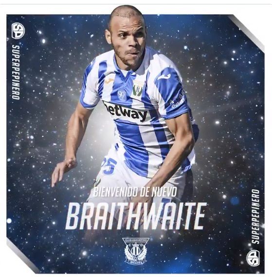 Leganes, ufficiale il riscatto di Braithwaite dal Middlesbrough preview