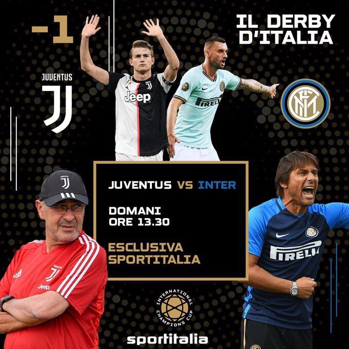 ICC: Juve-Inter, le formazioni ufficiali. Higuain e Perisic dal 1′ preview