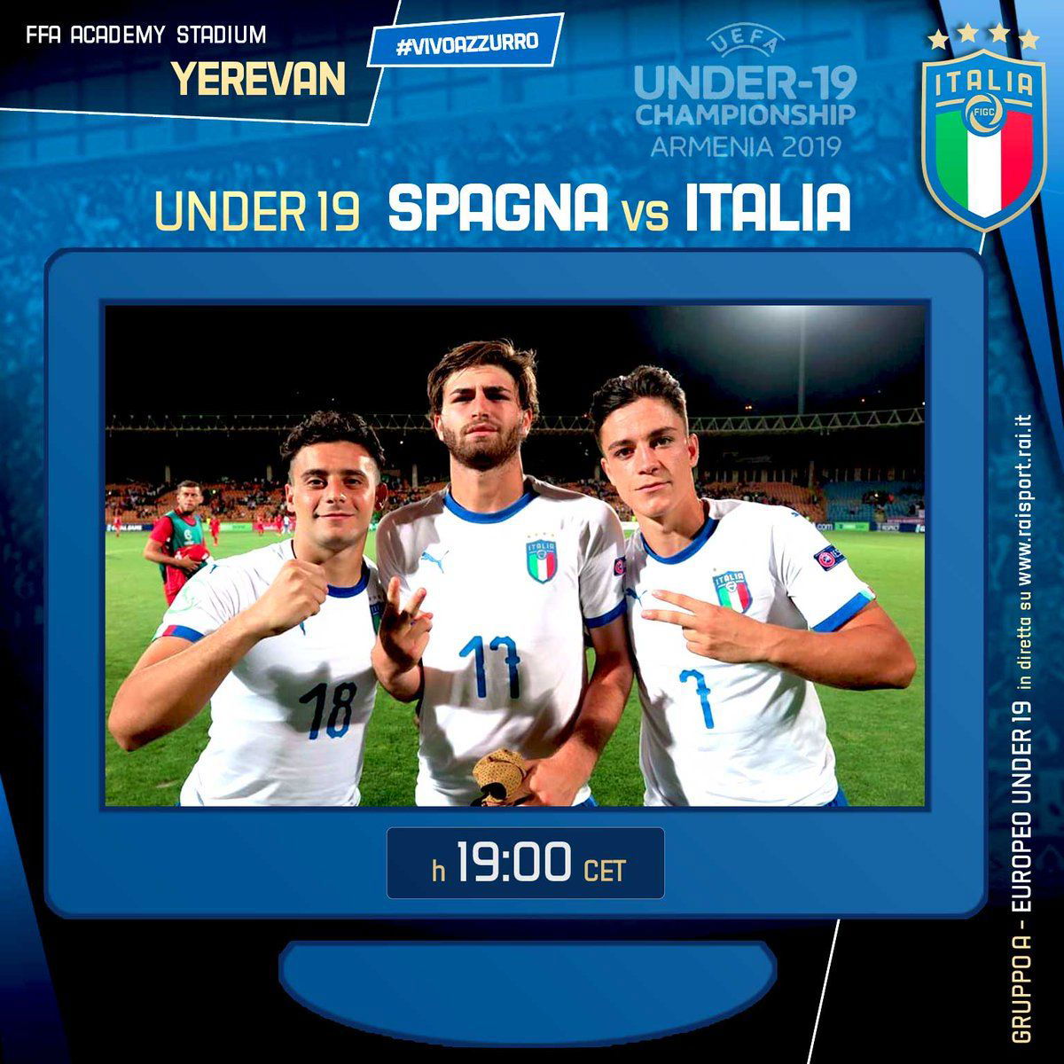 Europei Under 19: l’Italia perde 2-1 contro la Spagna, niente semifinale article-post