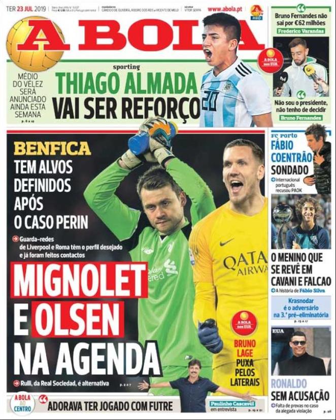 Dal Portogallo: c’è anche Olsen nella lista del Benfica preview