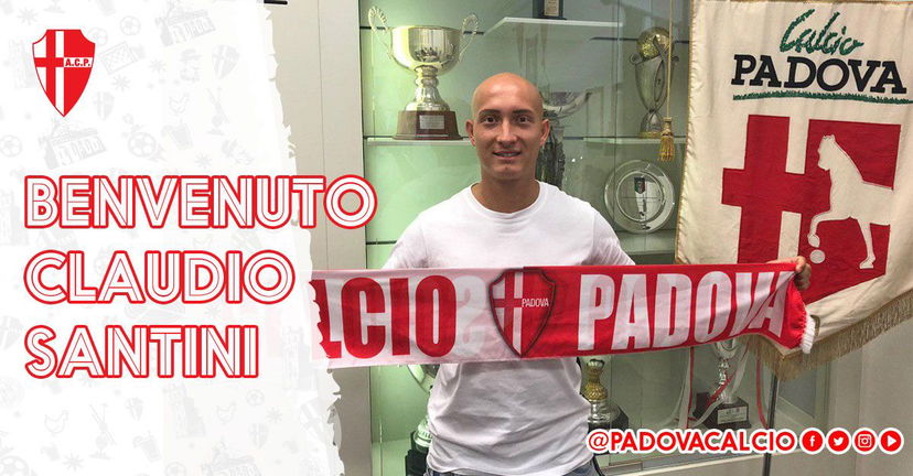Padova, ufficiale l’arrivo di Santini a titolo definitivo dall’Ascoli preview