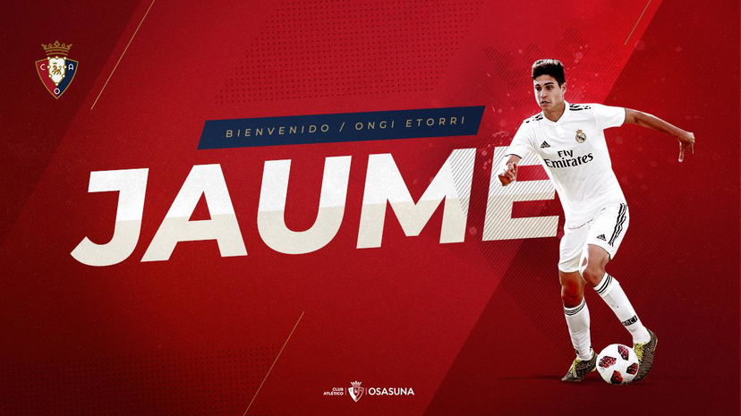 Osasuna, ufficializzato il giovane Jaume dal Real: contratto fino al 2022 e prestito al Deportivo Lugo preview