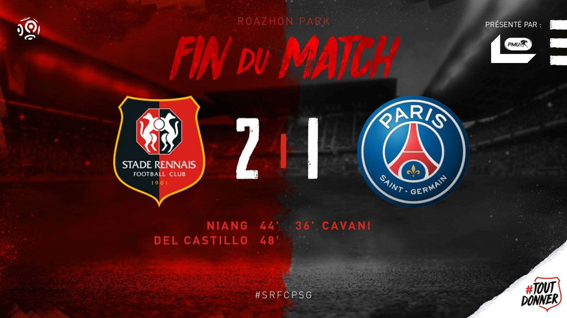 Ligue 1, tonfo del Psg: non basta Cavani, il Rennes vince 2-1 in rimonta preview