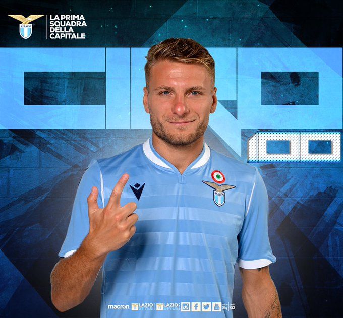 Lazio, Ciro Immobile raggiunge quota 100 gol in Serie A preview