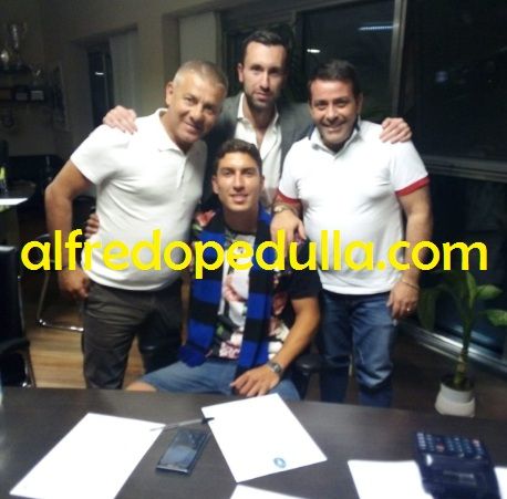 Bisceglie-Montero: ecco la foto della firma preview