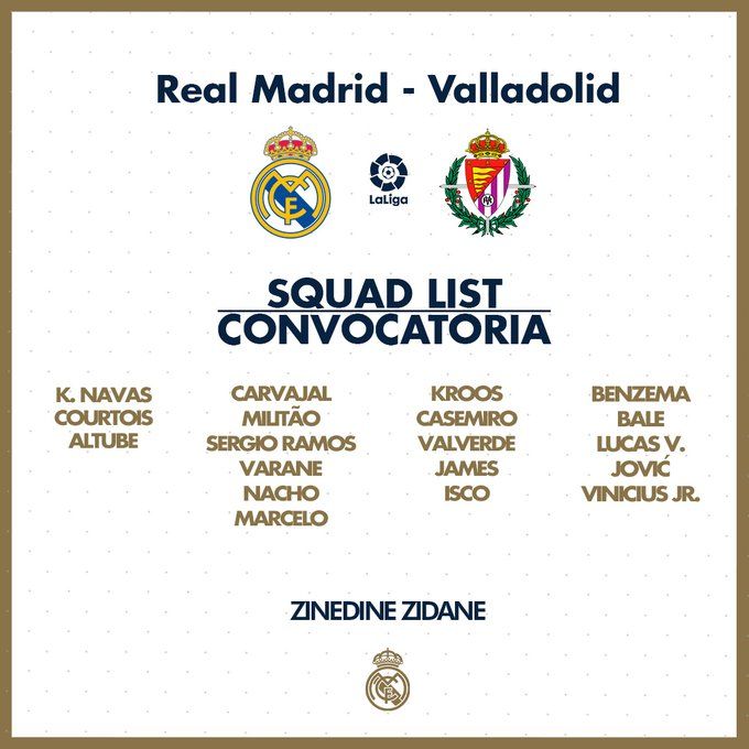 Real Madrid, ci sono Bale e James tra i convocati per la gara contro il Valladolid preview