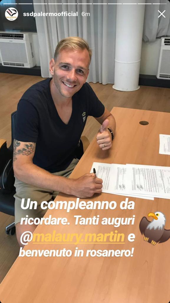 Ufficiale: il Palermo acquista l’esperto centrocampista Martin preview