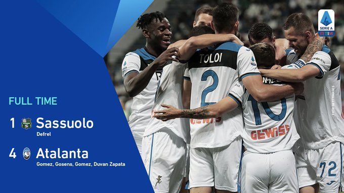 Doppio Papu, Gosens, Zapata e l’Atalanta cala il poker al Sassuolo preview