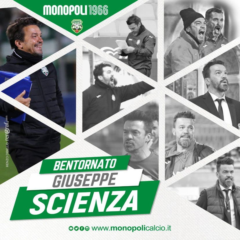 Monopoli, esonerato Roselli. In panchina torna Scienza preview