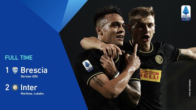 Lautaro con deviazione e Lukaku lanciano l’Inter. Brescia ko 1-2 preview