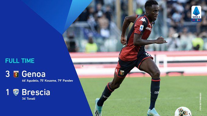 Il Genoa ribalta il Brescia sfruttando l’effetto Thiago Motta: segnano i subentranti Agudelo, Kouame e Pandev preview