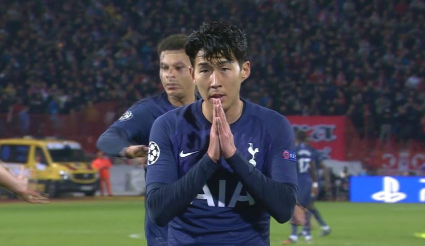 Son segna in Champions: esulta a mani giunte e chiede scusa ad André Gomes preview