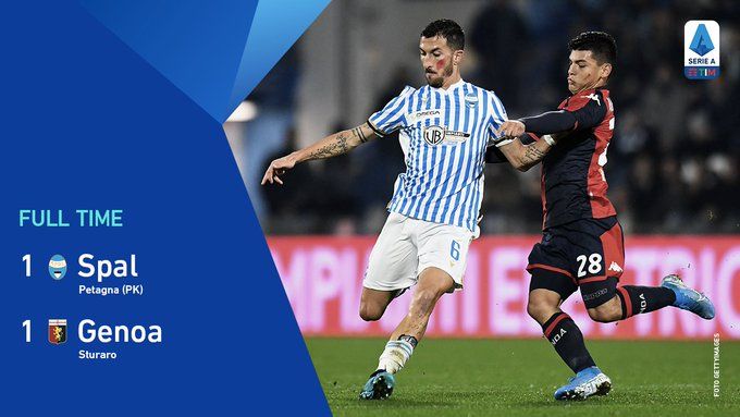A Petagna risponde Sturaro: Spal-Genoa finisce 1-1 preview