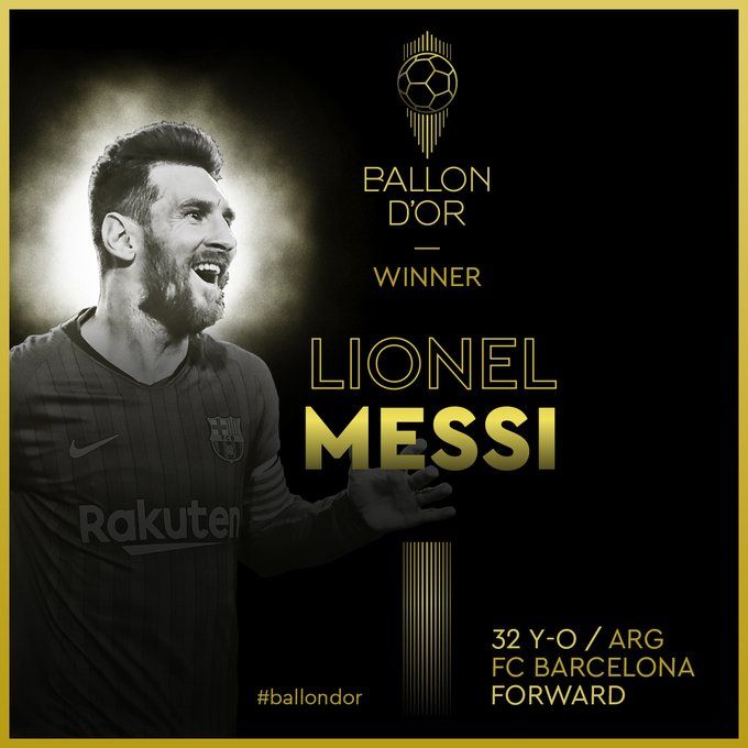 Pallone d’Oro, i dati ufficiali: Messi vince per 7 voti, crollo Cristiano Ronaldo preview