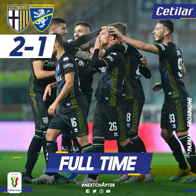 Coppa Italia: decide Hernani nel finale, Parma-Frosinone 2-1. Agli ottavi c’è la Roma article-post