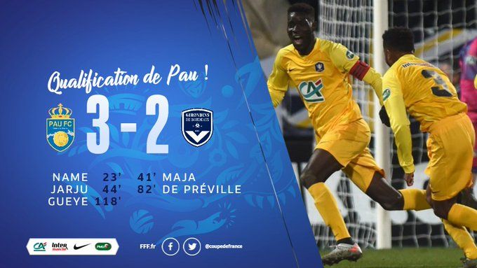 Coppa di Francia: il Pau (squadra di Serie C) elimina il Bordeaux article-post