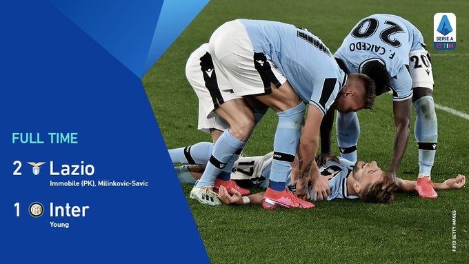 Un’altra grande Lazio: Immobile e Milinkovic-Savic ribaltano l’Inter. La Juve è a un punto preview