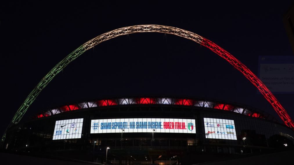 Inghilterra-Italia non si gioca, Wembley diventa tricolore: “Siamo separati, ma siamo insieme” article-post