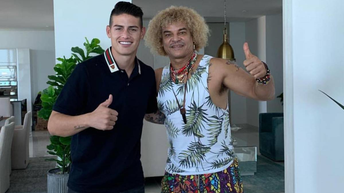 James Rodriguez - Carlos Valederrama - Instagram James