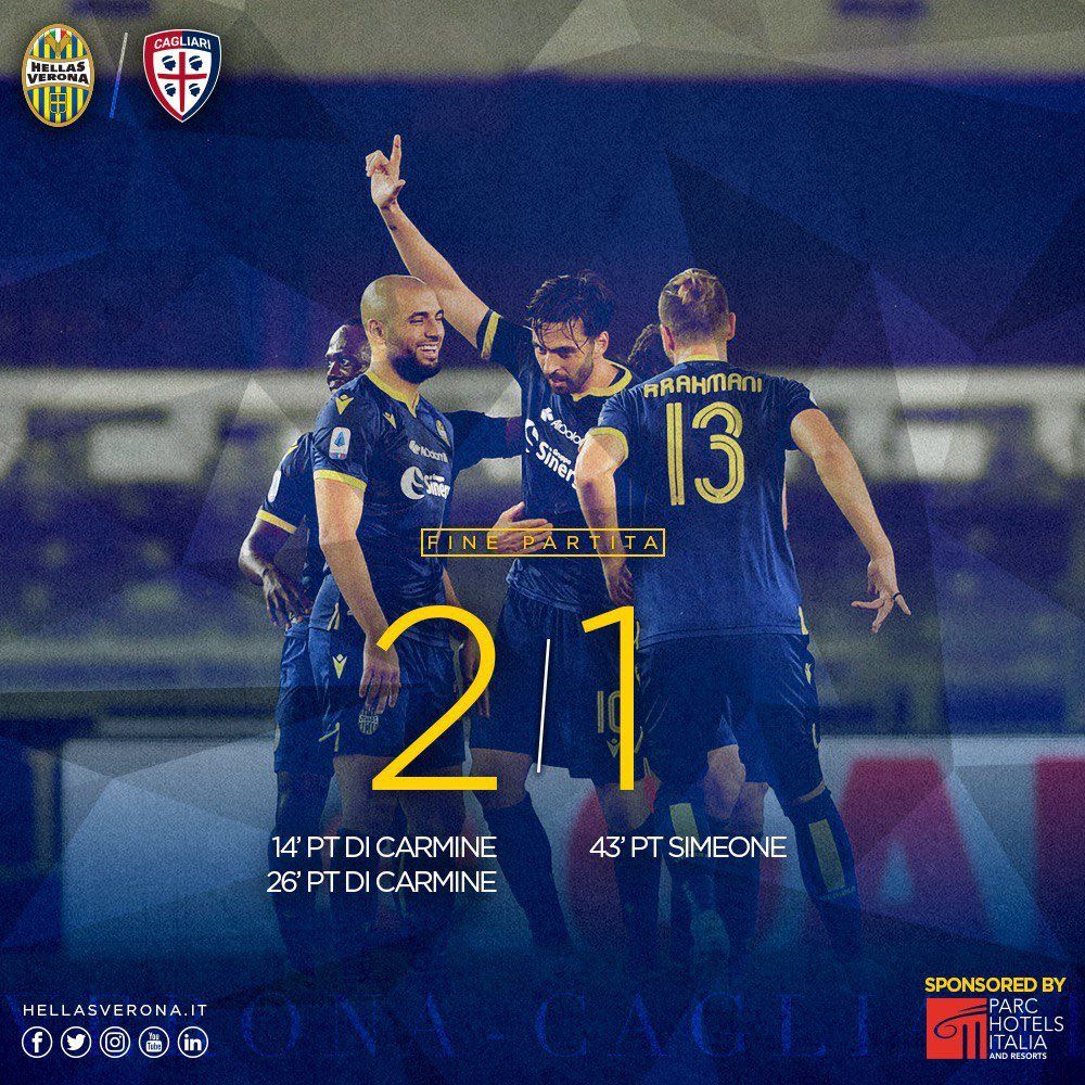 Super Di Carmine trascina l’Hellas: doppietta al Cagliari e Juric vola a -1 dal sesto posto article-post