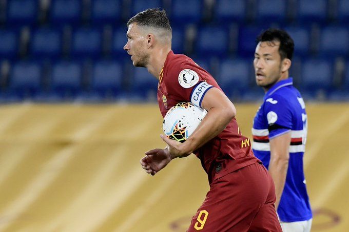 Super Dzeko trascina la Roma: doppietta e 2-1 alla Samp article-post