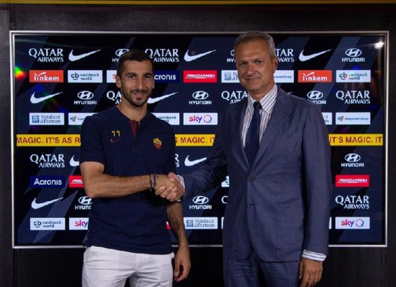 Roma, accordo preliminare per Mkhitaryan fino al 2021. Il comunicato ufficiale preview