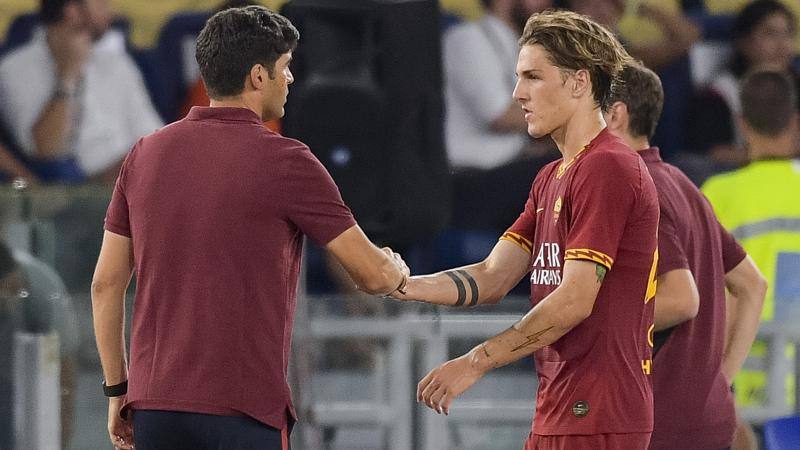 Fonseca - Zaniolo - Roma Twitter