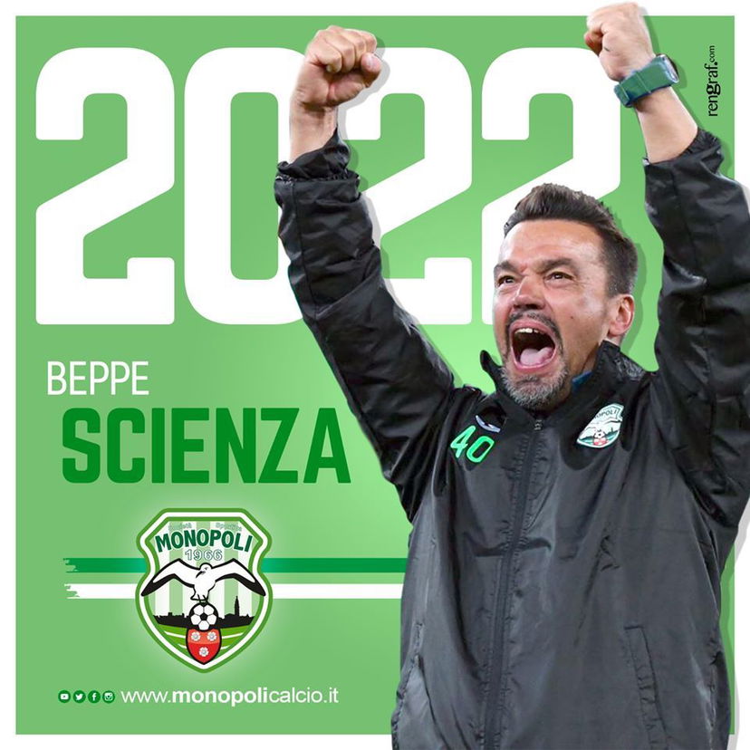 Ufficiale: Giuseppe Scienza rinnova con il Monopoli. La nota preview